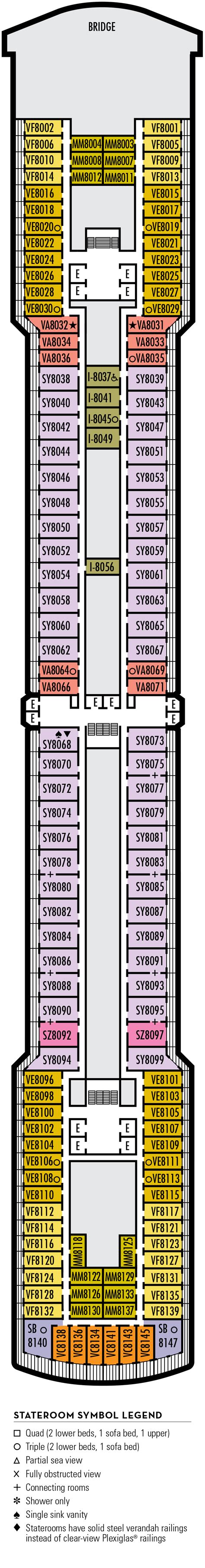 Noordam – Deck Plans - Planet Cruise