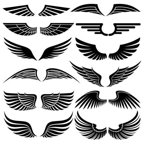 a bunch of wing drawings! | Wings drawing, Wings tattoo, Illustration