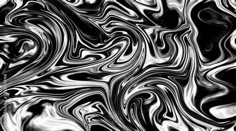 Black and White Abstract Liquify Effect Background Texture Stock Illustration | Adobe Stock