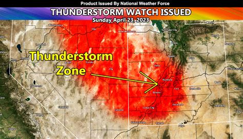 Thunderstorm Watch Issued for West and Southwestern Utah Effective Now ...