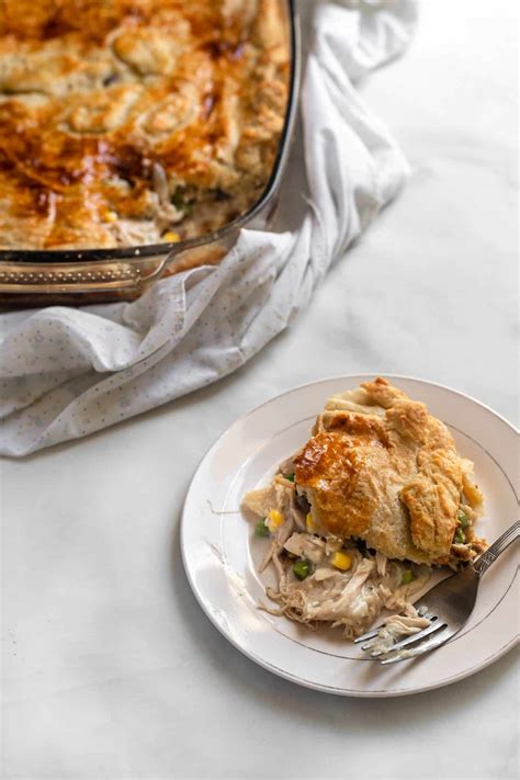 Chicken Mushroom Pie - Every Little Crumb with puff pastry- Every ...