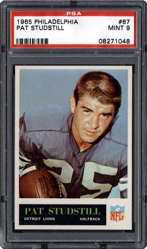 Auction Prices Realized Football Cards 1965 Philadelphia Pat Studstill