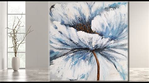 Abstract Acrylic Flower Painting Tutorial | Best Flower Site