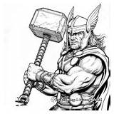Thor Coloring Pages  Free & Printable sketch template