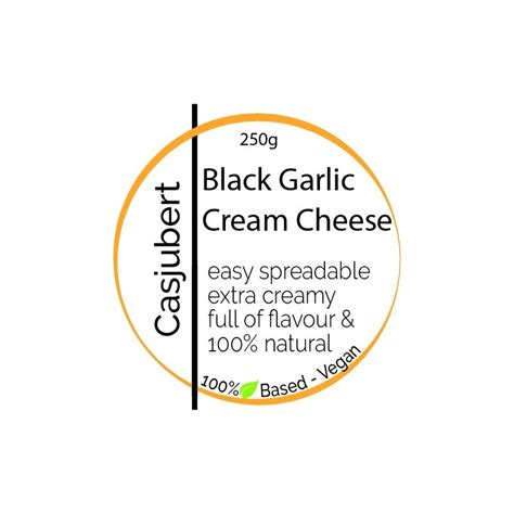 Black Garlic Cream Cheese 250g