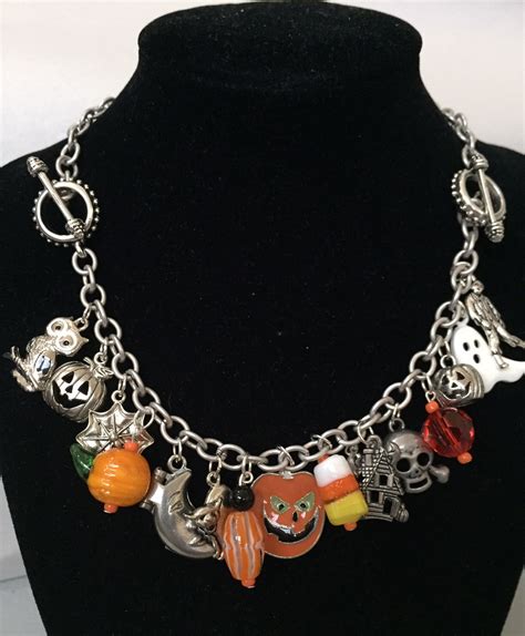 Vintage Halloween Collector: Halloween Charm Bracelet Necklace Combos at Vintage Halloween