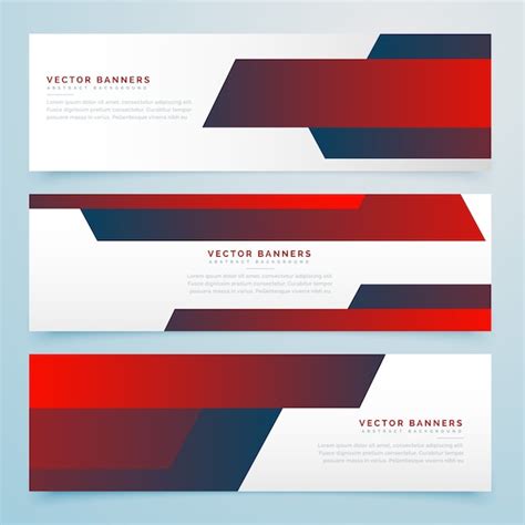 Elegant red banner design Vector | Premium Download