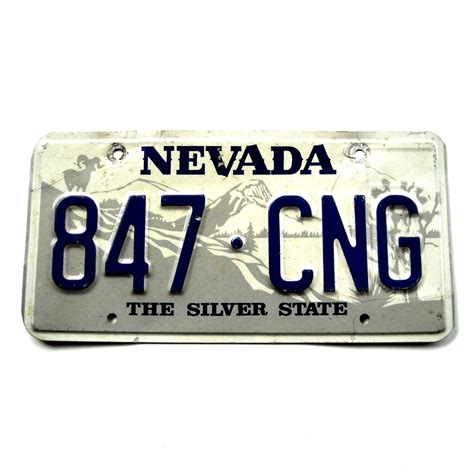 Nevada Discontinued Silver State Authentic License Plate | License plate, State license plate ...