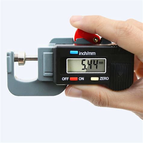 Precision Digital Display Lateral Thickness Gauge 0 12.7mm For Leather Steel Plate Cloth Board 0 ...