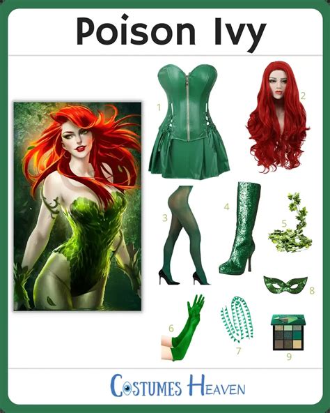 Poison Ivy Costume For Cosplay & Halloween 2024