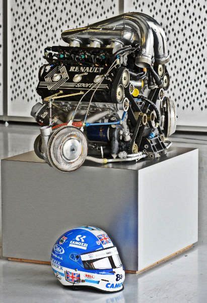 1970's vintage Renault V6 turbo engine with the Renault RS01 --- Derek Warwick, Renault Alpine ...