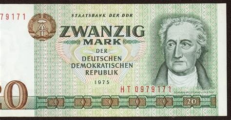 Germany DDR 20 Mark banknote 1975|World Banknotes & Coins Pictures ...