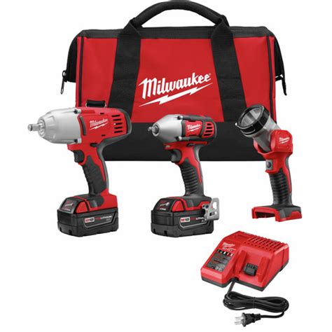 Milwaukee 2696-23 M18 18V Cordless Lithium-Ion 3-Tool Combo Kit