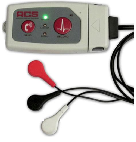 Example of a three-lead ambulatory ECG Holter monitor fitted privately... | Download Scientific ...