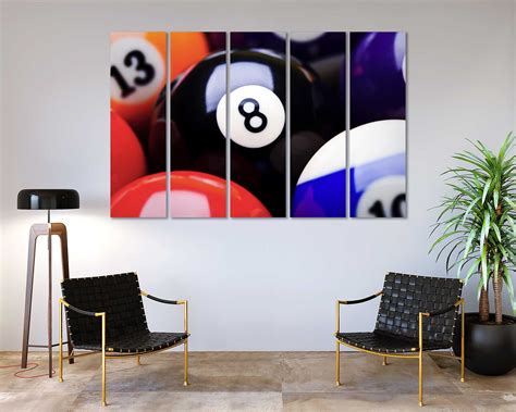 Billiards Wonderful Art for Home Billiard Balls Modern Art | Etsy