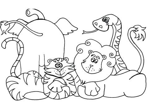 Land Animals Coloring Pages at GetColorings.com | Free printable ...