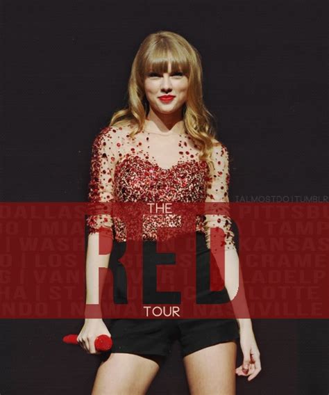 Day 17- favorite tour, the RED tour! I went in Dallas on May 25, 2013!!! Taylor Swift Red Tour ...