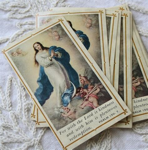 11 Antique Catholic Prayer Cards Sacred Heart by forgivemefather