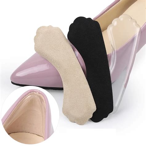 1Pair Heel Pads Cushion Suede Leather Back of Heel Cushions Grips Heel Liner Cushions High Heels ...