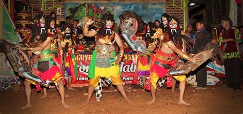 Traditional Javanese Dance Performance Jaran Kepang Dance or Jaran Eblek from Indonesia ...