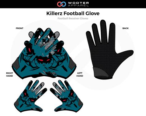 Custom Football Gloves | Custom Design Football Receiver Gloves | Wooter Apparel