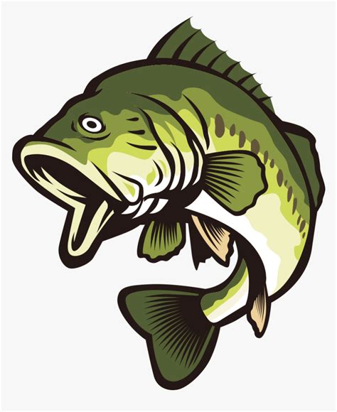 Bass Fish Vector Clipart Banner Free Library Largemouth - Bass Clipart ...