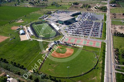 Aerial view of Eagle High School in Eagle, Idaho. | David R. Frazier ...