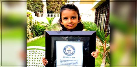 6-year-old girl becomes Pakistan's youngest Guinness World Record holder