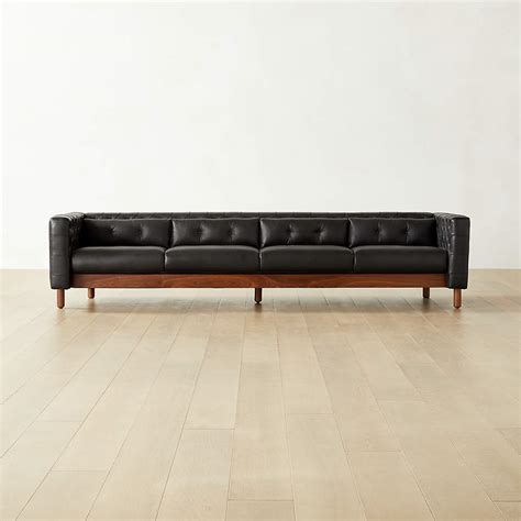 Black Tufted Sofa Leather | Cabinets Matttroy