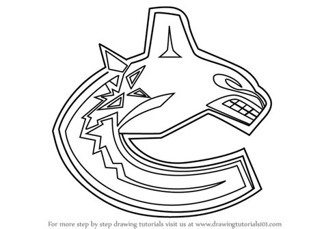 How to Draw Vancouver Canucks Logo (NHL) Step by Step ...