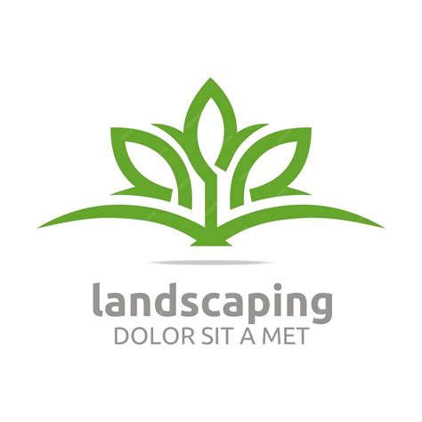 Premium Vector | Landscaping logo