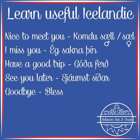 44 best Icelandic Language images on Pinterest | Icelandic language, Common phrases and Free travel