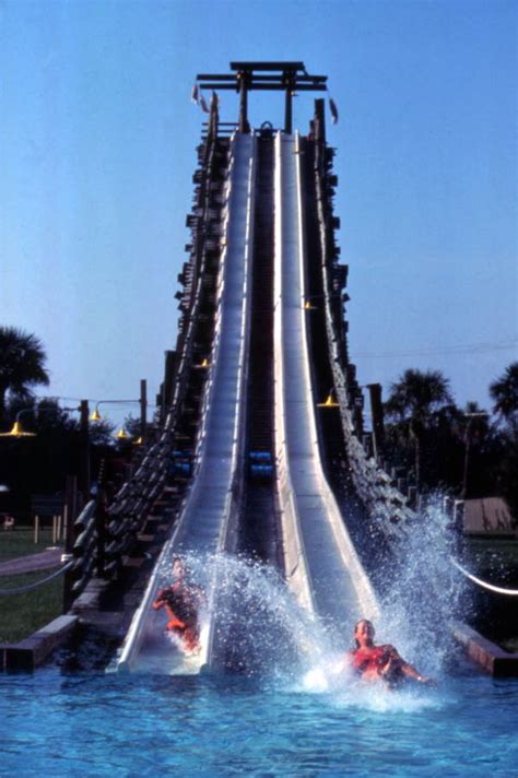 Florida Memory • Water slide at the Adventure Island amusement park - Tampa, Florida.