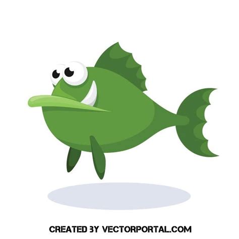 Green fish vector image | Fish vector, Vector images, Free vector images