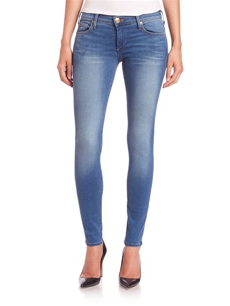 True Religion Casey Low-rise Super Skinny Jeans in Blue - Lyst