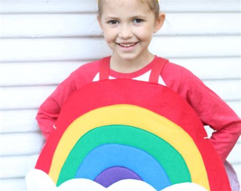 Childs RAINBOW COSTUME / Rainbow Party / Halloween Ready / - Etsy