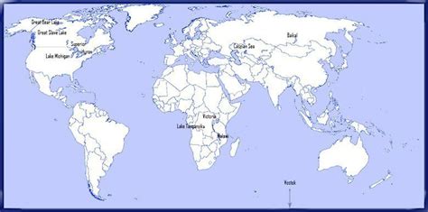 Great Lakes World Map - Draw A Topographic Map