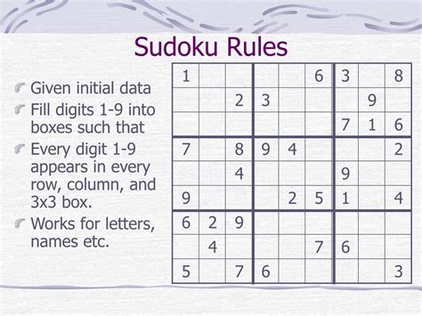 Sudoku Instructions Printable