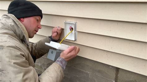 Installing Exterior Outlet in Vinyl Siding in 10 Minutes - YouTube