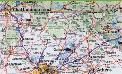 Detailed Map Of Northern Georgia