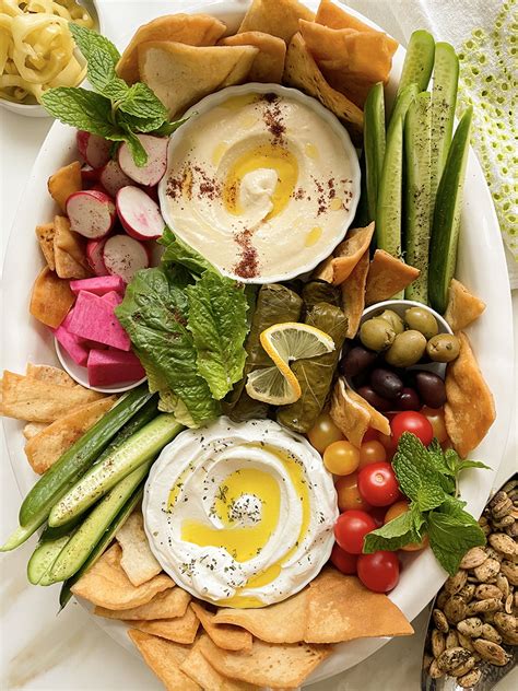 Ultimate Mediterranean Mezze Platter (Lebanese Mezze) - Maureen Abood