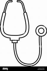 Stethoscope Coloring Page sketch template