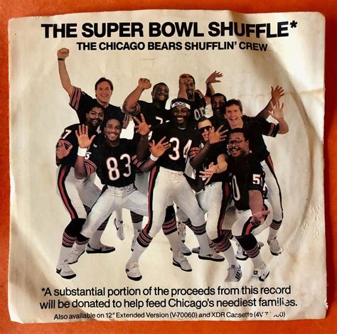 Chicago Bears "The Super Bowl Shuffle" 1985 song...recorded BEFORE they ...