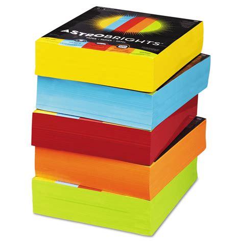 Color Paper - Five-Color Mixed Reams by Astrobrights® WAU22999 | OnTimeSupplies.com