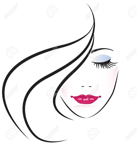 Rostro De Mujer Bonita Silueta Ilustraciones Vectoriales, Clip Art Vectorizado Libre De Derechos ...