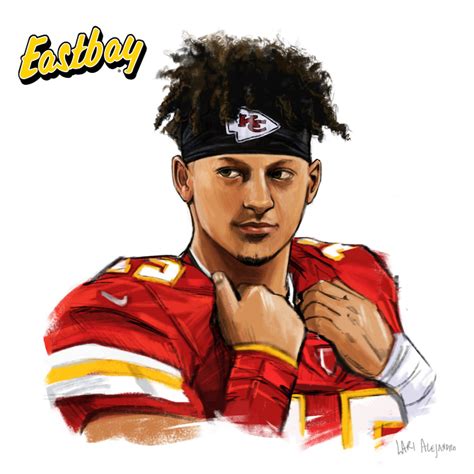 How To Draw Patrick Mahomes - Chiefs Mahomes and Seahawks Wilson ...