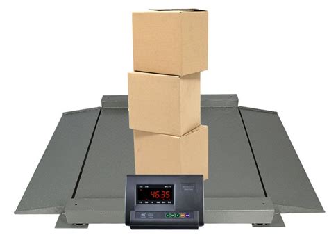 0.8m Digital Floor Scales Industrial , LCD Floor Scale For Pallets