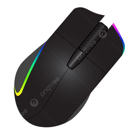 Mouse Gaming Vektor Rgb, Gaming Mouse, Rgb Tikus, Vektor Tikus PNG dan ...