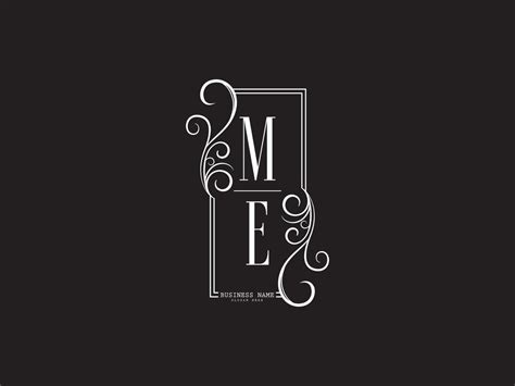 Modern ME Logo Icon, Initials Me em Luxury Logo Letter Design 14273765 Vector Art at Vecteezy