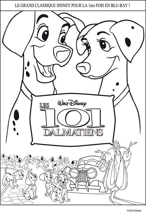 Colouring-101-dalmatians-disney-3 - 101 Dalmatians Coloring Pages for Kids